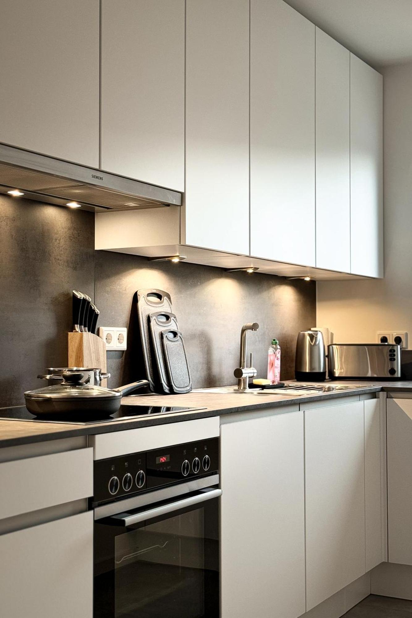 Aparthome Eching Deluxe Near Munich Airport Bagian luar foto